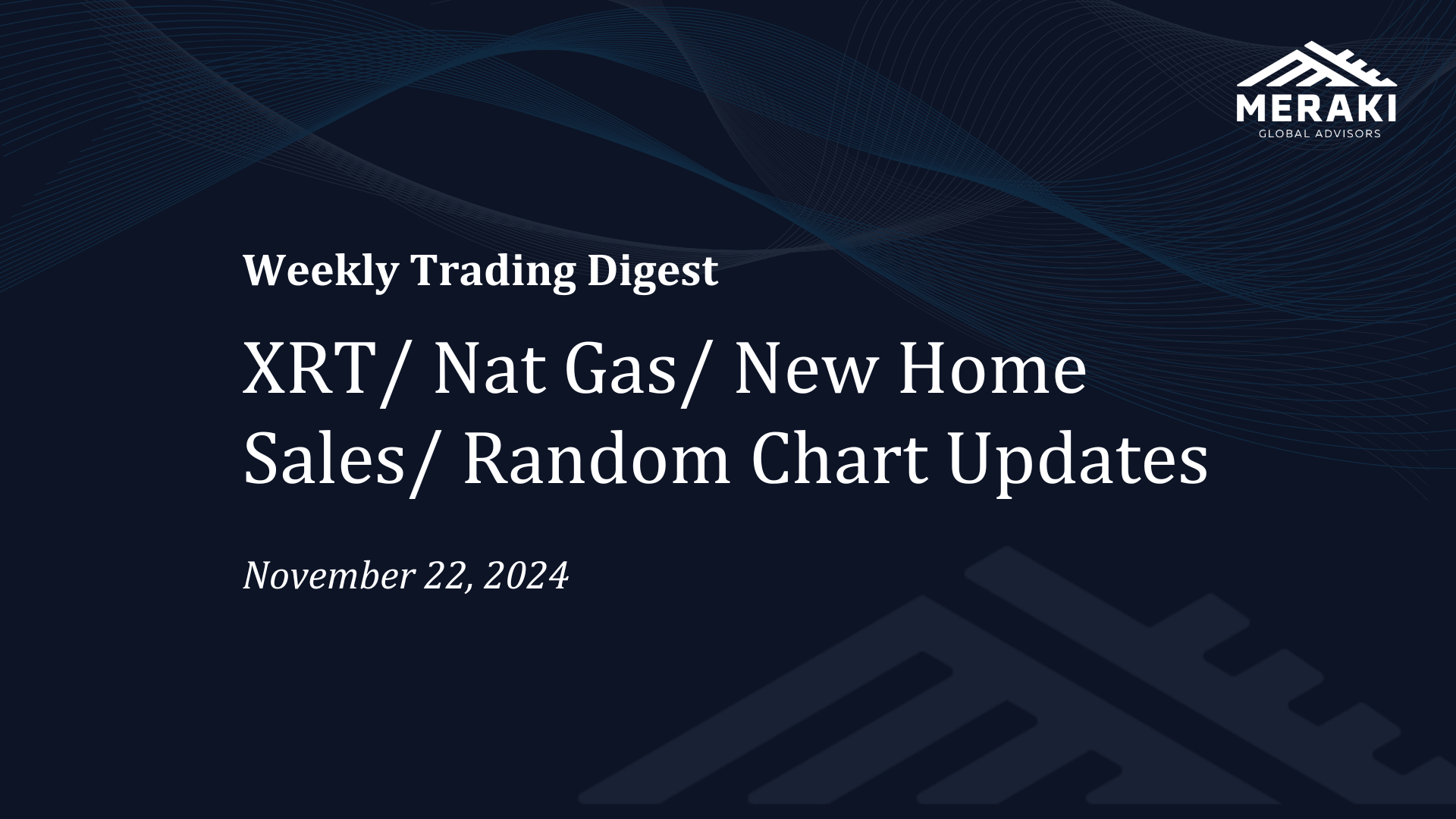 XRT/ Nat Gas/ New Home Sales/ Chart Updates